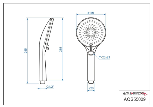 Pulzar SET AQS02100 PU 1 sprchový komplet
